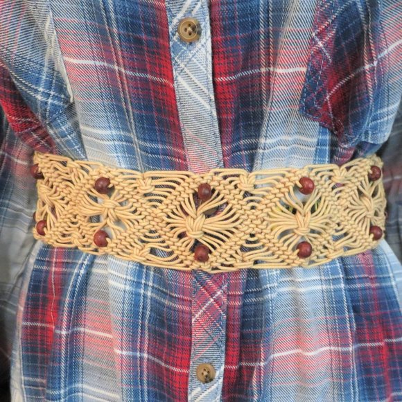 Wyeth by Todd Magill Accessories - Wyeth by Todd Magill Wood Bead & Shell Belt